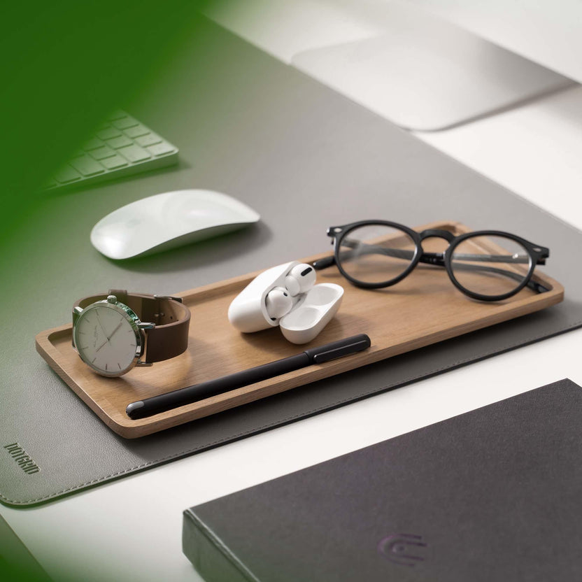 Optimizing Productivity and Aesthetics with the Acacia Long Desk Tray