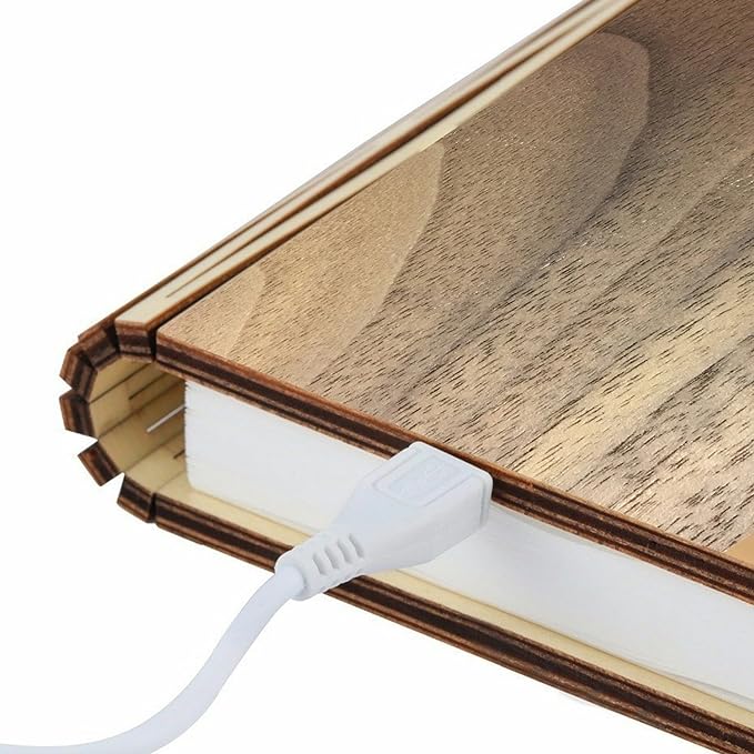 image of closed gingko smart book light being charged