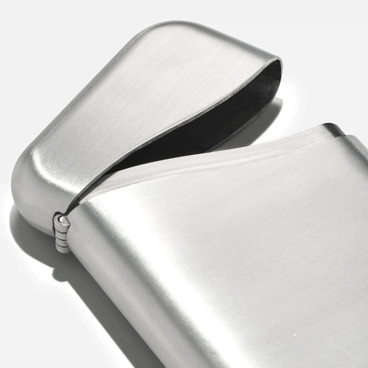 closeup of craighill stainless card holder
