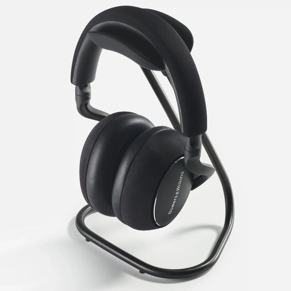 craighill headphone stand with headphones on 